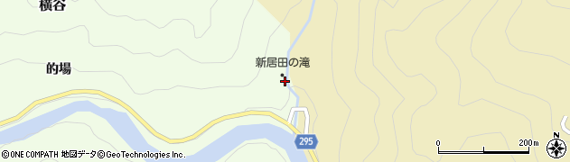 新居田の滝周辺の地図