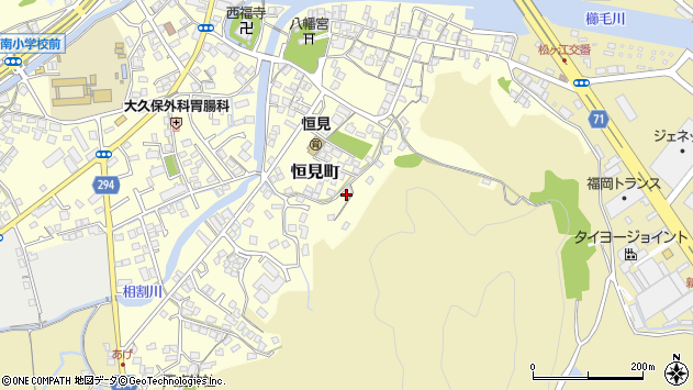 〒800-0116 福岡県北九州市門司区恒見町の地図