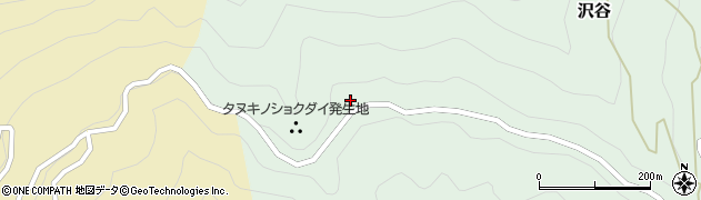 徳島県那賀町（那賀郡）沢谷（中西）周辺の地図
