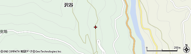 徳島県那賀郡那賀町沢谷石本周辺の地図