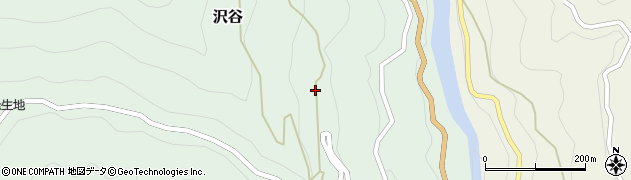 徳島県那賀町（那賀郡）沢谷（石本）周辺の地図