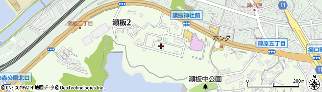 福岡県北九州市八幡西区瀬板周辺の地図
