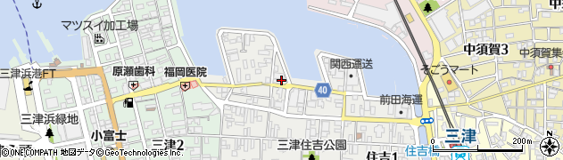 三津浜計量所周辺の地図