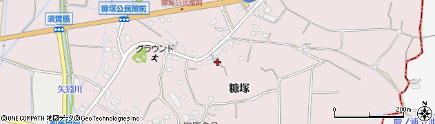 福岡県遠賀郡岡垣町糠塚614周辺の地図