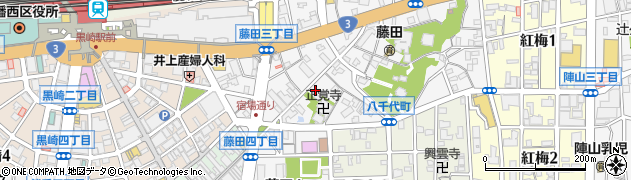 メガネの大学堂黒崎本店周辺の地図
