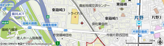 ＪＲ九州小倉寮周辺の地図