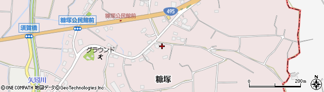福岡県遠賀郡岡垣町糠塚634周辺の地図