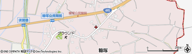 福岡県遠賀郡岡垣町糠塚582周辺の地図