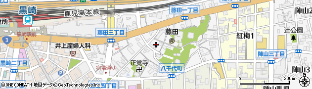 福岡県北九州市八幡西区藤田周辺の地図