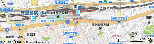 黒崎駅前周辺の地図