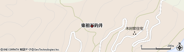 徳島県三好市東祖谷釣井周辺の地図