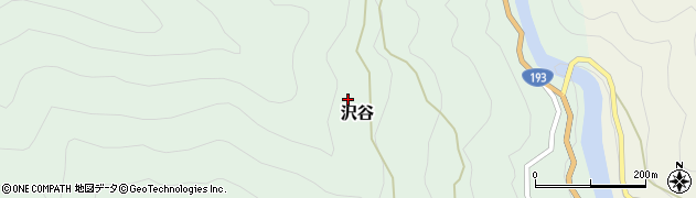 徳島県那賀町（那賀郡）沢谷（野中）周辺の地図