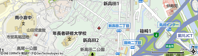 福岡県北九州市小倉北区新高田周辺の地図