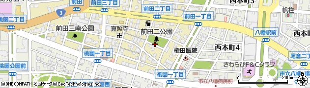 前田二丁目公園周辺の地図