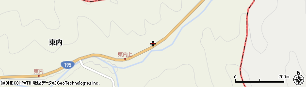 徳島県那賀町（那賀郡）中山（関が原）周辺の地図