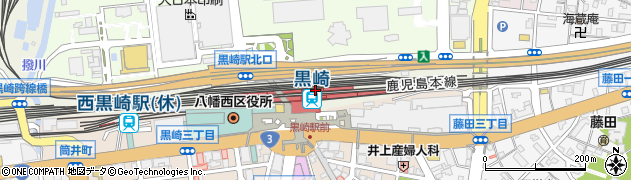黒崎駅周辺の地図