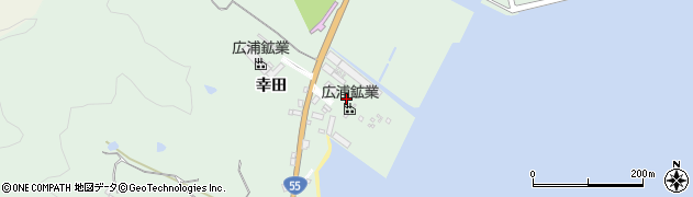 徳島県阿南市橘町幸田周辺の地図