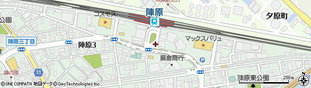 ＪＲ九州レンタカー＆パーキング陣原駅第１自動車整理場駐車場周辺の地図