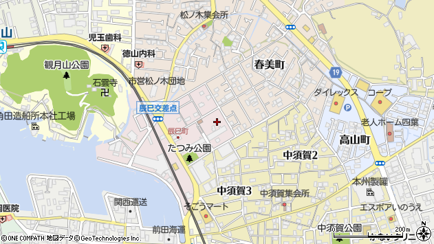〒791-8086 愛媛県松山市辰巳町の地図