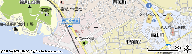 愛媛県松山市辰巳町周辺の地図