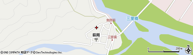 和歌山県田辺市本宮町伏拝992周辺の地図