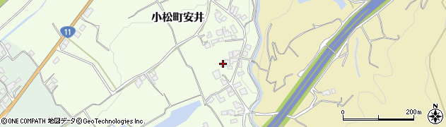 愛媛県西条市小松町安井113周辺の地図