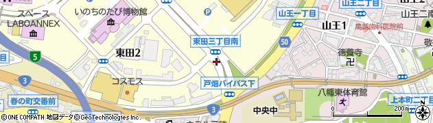 東田周辺の地図