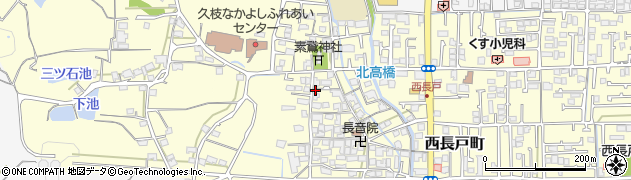 愛媛県松山市西長戸町周辺の地図