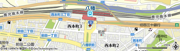 ＪＲ九州レンタカー＆パーキング八幡駅第３自動車整理場駐車場周辺の地図