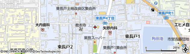愛媛県松山市東長戸周辺の地図
