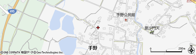 福岡県遠賀郡岡垣町手野938-1周辺の地図