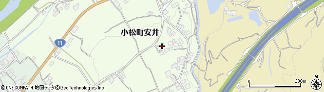 愛媛県西条市小松町安井146周辺の地図