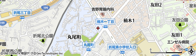 吉野家八幡折尾店周辺の地図