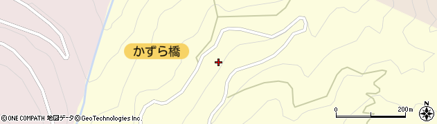 徳島県三好市西祖谷山村中尾201周辺の地図
