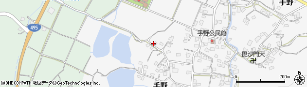 福岡県遠賀郡岡垣町手野953-1周辺の地図
