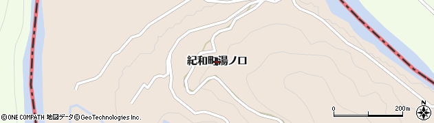 三重県熊野市紀和町湯ノ口周辺の地図