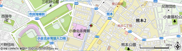 熊本一丁目公園周辺の地図