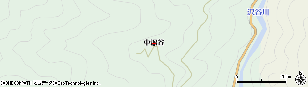 徳島県那賀町（那賀郡）沢谷（中沢谷）周辺の地図
