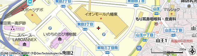 ドコモショップ　イオンモール八幡東店周辺の地図
