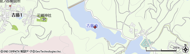 吉藤池周辺の地図