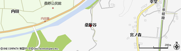 徳島県阿南市桑野町（桑野谷）周辺の地図