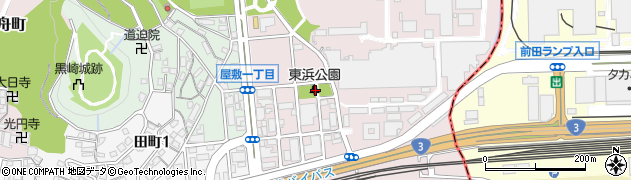 福岡県北九州市八幡西区東浜町周辺の地図