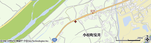 愛媛県西条市小松町安井253周辺の地図