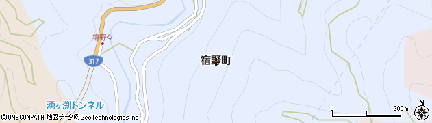 愛媛県松山市宿野町周辺の地図