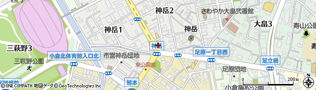 食為天 北九州店周辺の地図