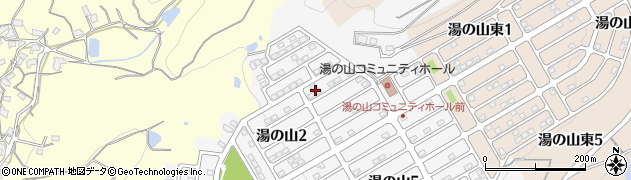愛媛県松山市湯の山3丁目周辺の地図