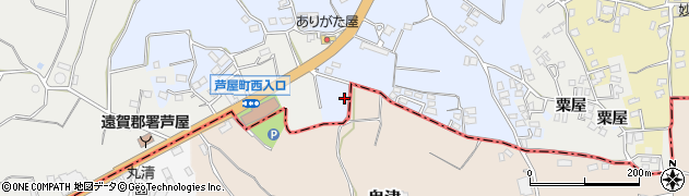 福岡県遠賀郡芦屋町粟屋1136周辺の地図