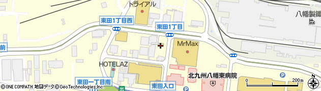 セブンイレブン八幡東田１丁目店周辺の地図