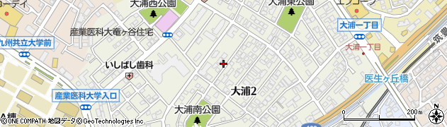 福岡県北九州市八幡西区大浦周辺の地図