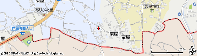 福岡県遠賀郡芦屋町粟屋1084周辺の地図
